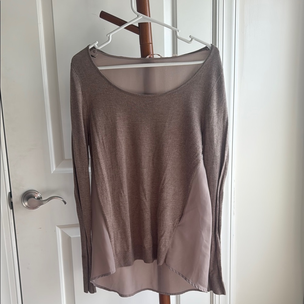 Stylish Long Sleeve Top in Neutral Tones